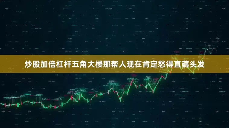 炒股加倍杠杆五角大楼那帮人现在肯定愁得直薅头发